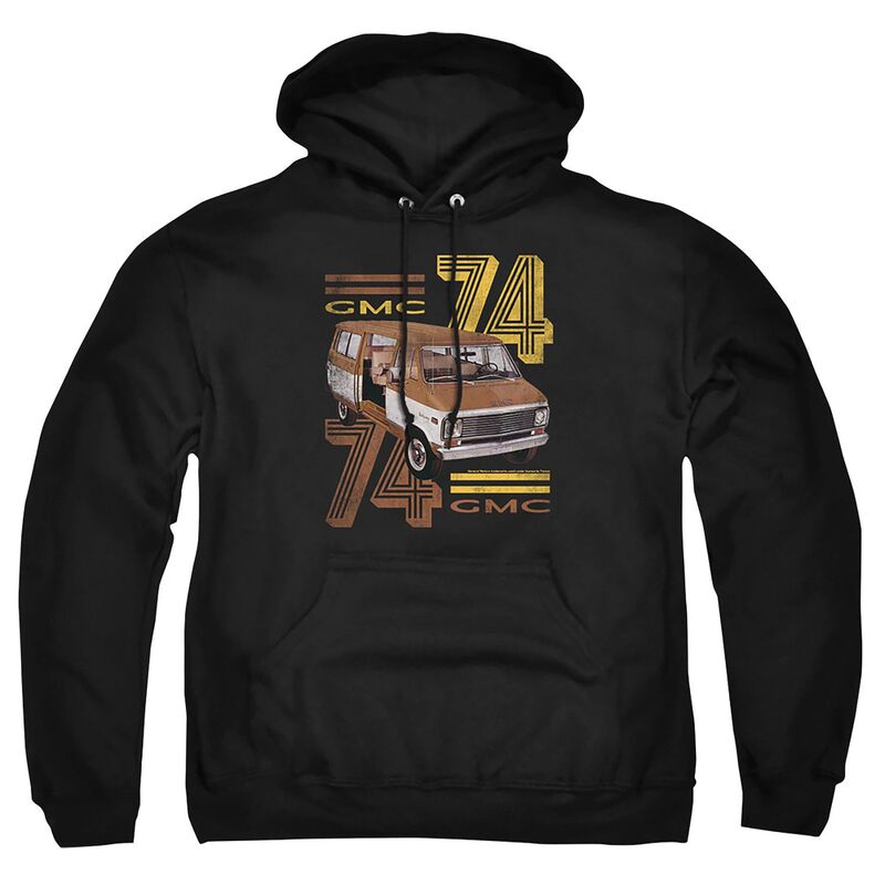アニメキャラクター メンズ トップス Tシャツ トール パーカー グラフィック Licensed Character Big & Tall GMC '74 Graphic Pullover Hoodie Black ブラック｜ReVida 店