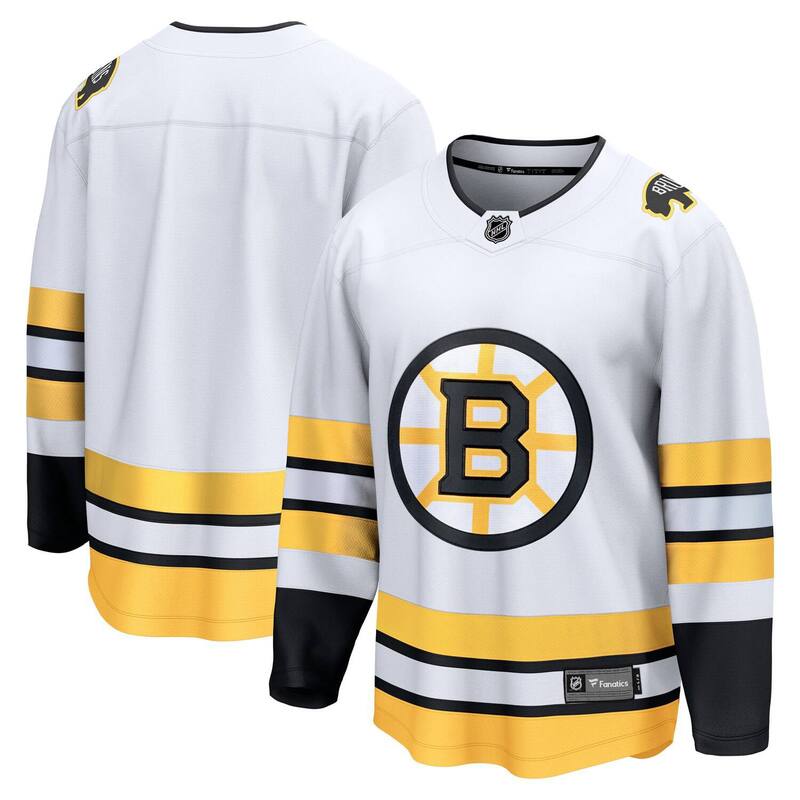 ファナティクス メンズ トップス Tシャツ ジャージー Men's Fanatics White Boston Bruins Away Breakaway Jersey Bsb White ホワイト|ReVida 店