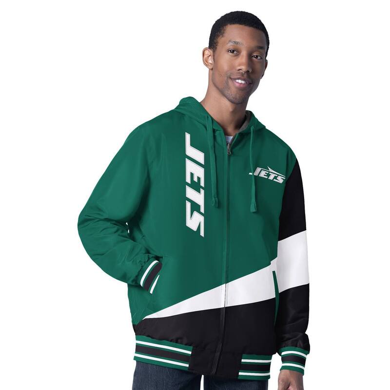 カール バンクス メンズ アウター ジャケット・ブルゾン フーデッドジャケット Men's G-III Sports by Carl Banks Green/Charcoal New York Jets Dual Threat Reversable Full-Zip Hooded Jacket Jet Green グリーン