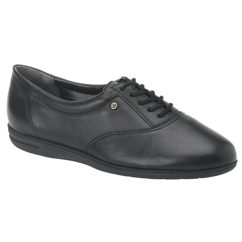 イージースピリット レディース シューズ スニーカー オックスフォード なめし革 Easy Spirit Motion Women\u0027s Leather Oxford Sneakers Black 黒いこと