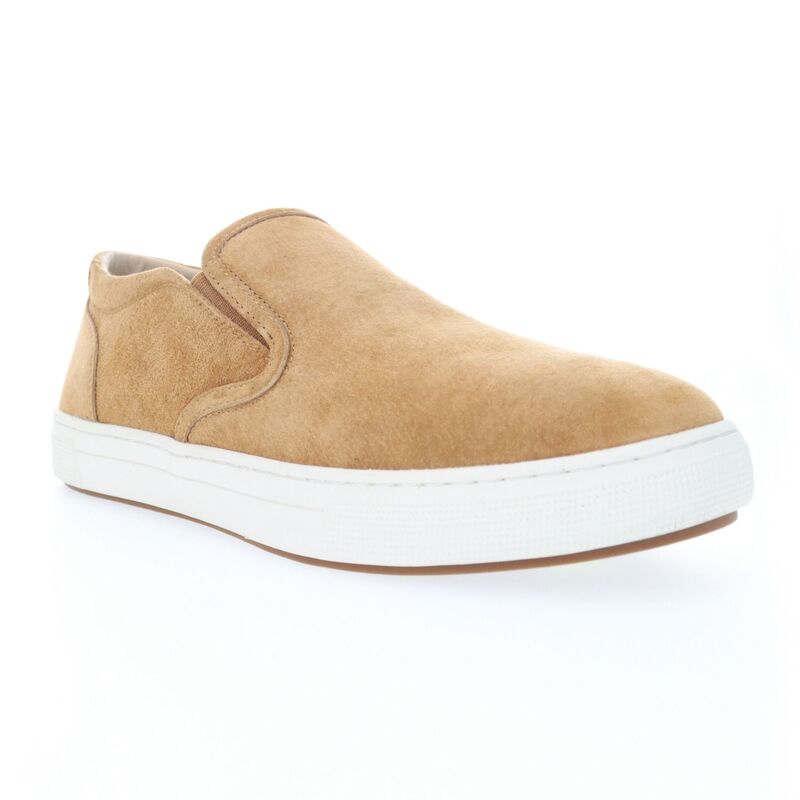 プロペット メンズ シューズ スニーカー スエード Propet Kip Men'suede Slip-On Shoes Camel キャメル