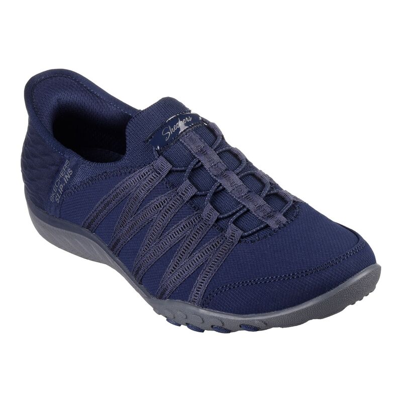 スケッチャーズ レディース シューズ サンダル Skechers Hands Free Slip-insRelaxed FitR Breatheasy Roll With Me Women'shoes Navy ネイビー
