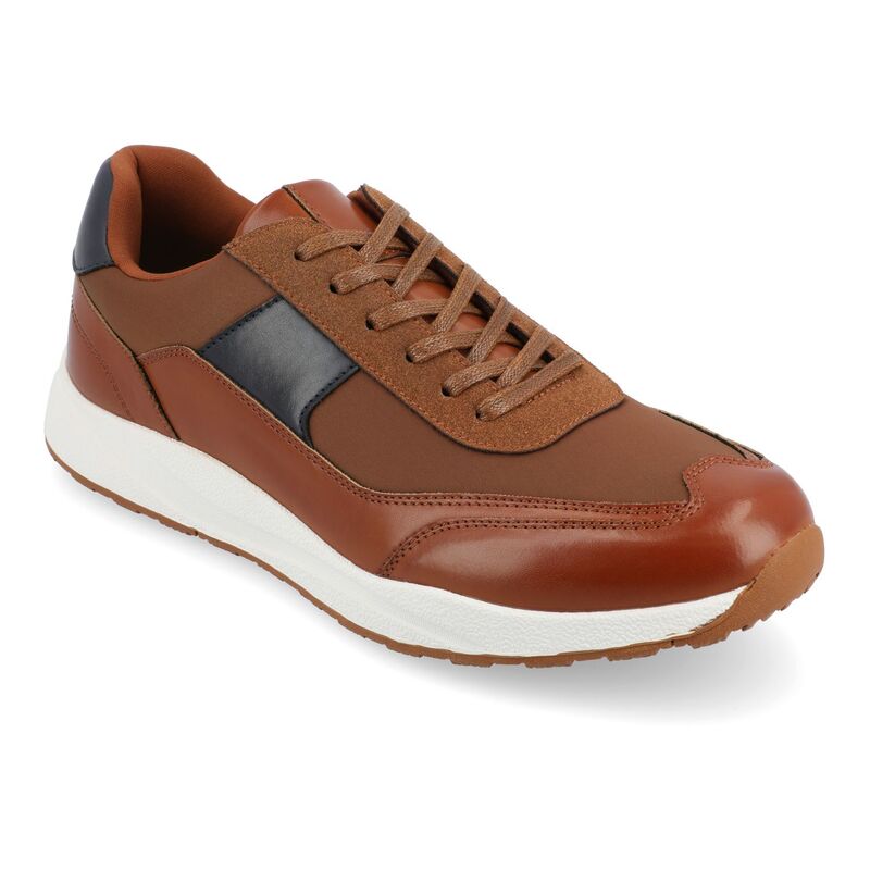 バンス メンズ シューズ スニーカー Vance Co. Thomas Men's Tru Comfort Foam Sneakers Brown ブラウン