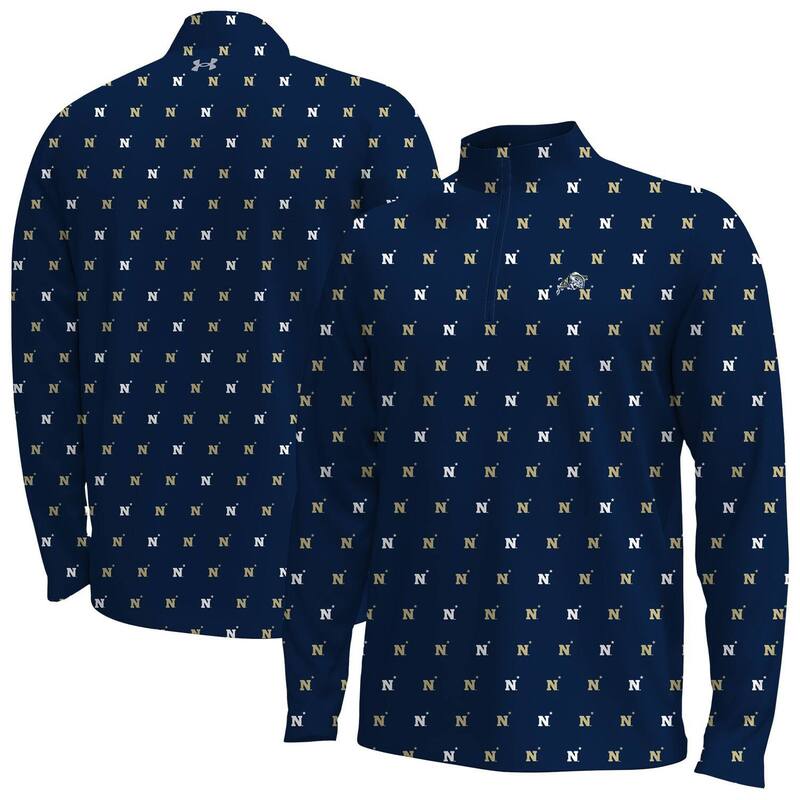 アンダーアーマー メンズ トップス プルオーバー Men\u0027s Under Armour Navy Midshipmen Gameday Armourfuse Half-Zip Top Nvy Navy 米国海軍