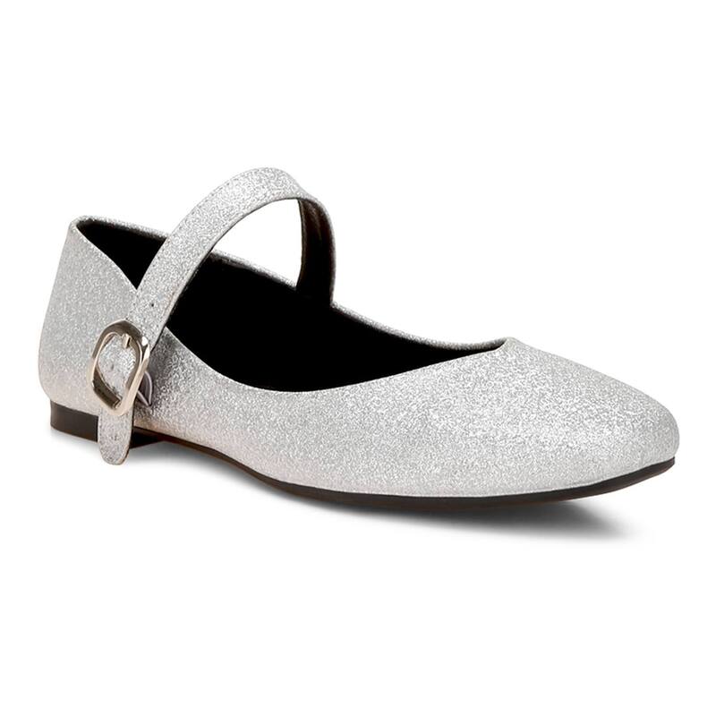 ロンドンラグ レディース シューズ サンダル London Rag Herma Glitter Pin Buckle Women's Ballerinasilver シルバー