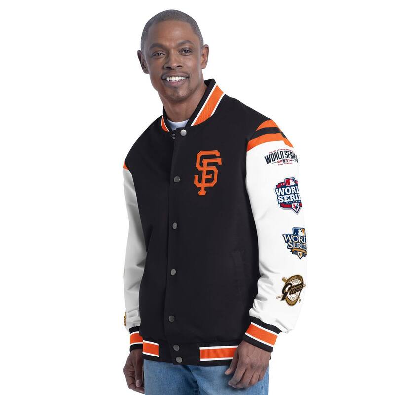 カール バンクス メンズ アウター ジャケット・ブルゾン Men's G-III Sports by Carl Banks Orange San Francisco Giants Recruit Commemorative Full-Snap Varsity Jacket Gnt Orange オレンジ