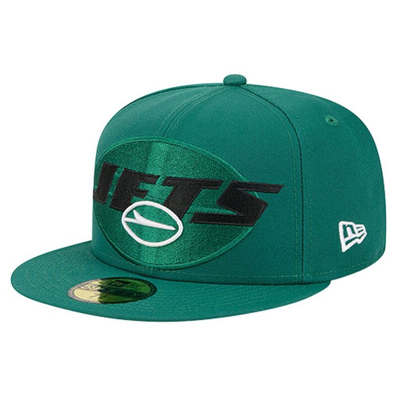 ニューエラ メンズ アクセサリー 帽子 Men's New Era Greenew York Jets Overlap Wordmark 59FIFTY Fitted Hat Jet Green グリーン