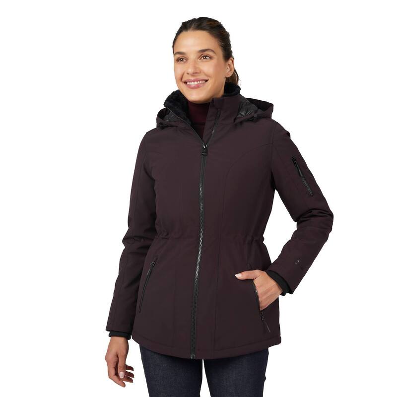 無償性 カントリー レディース アウター 上衣・上衣 Free Country Women\u0027s Thermo Super Softshell Zip Up Jacket Bark