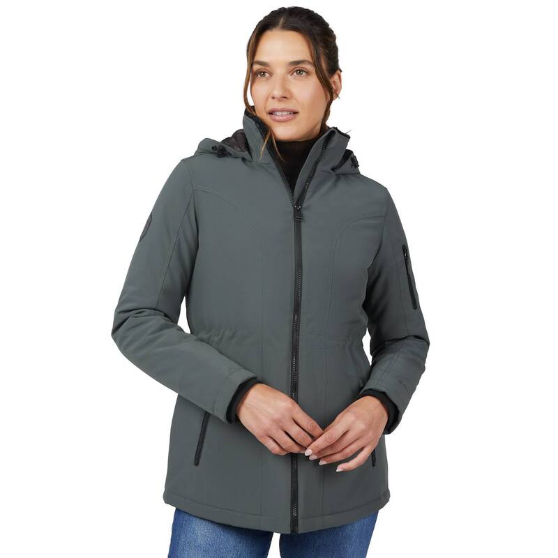 無償性 カントリー レディース アウター 上衣・上衣 Free Country Women\u0027s Thermo Super Softshell Zip Up Jacket Loden