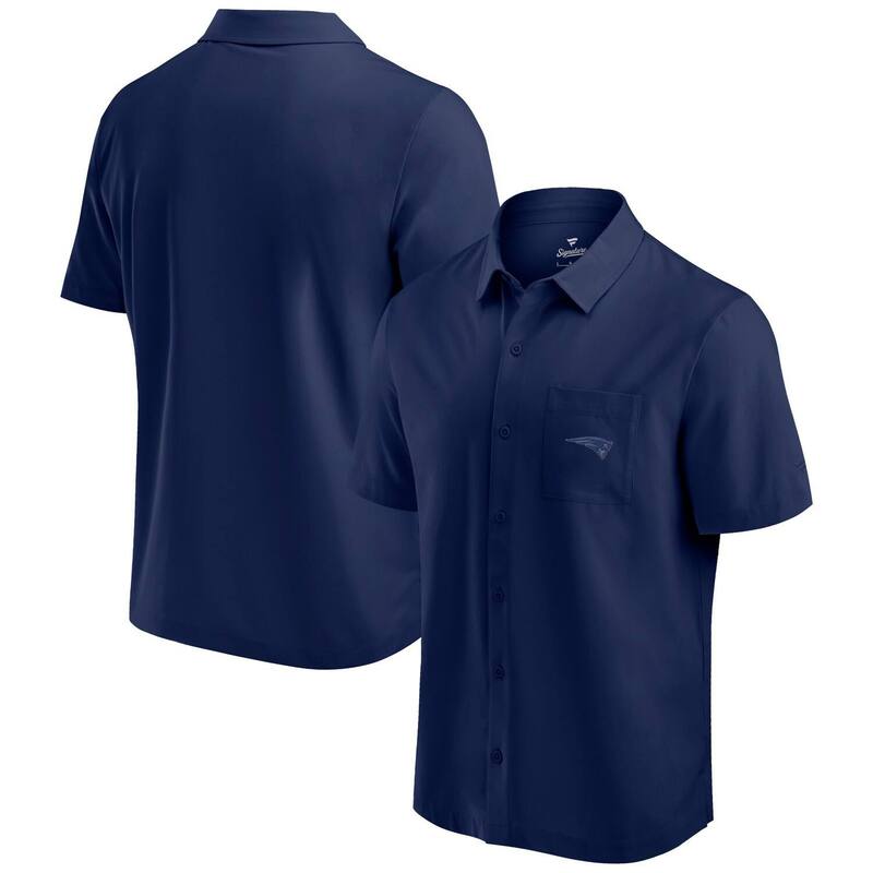 ファナティクス メンズ トップス Tシャツ Men's Fanatics Navy New England Patriots Front Office Button-Up Shirt Pat Navy ネイビー