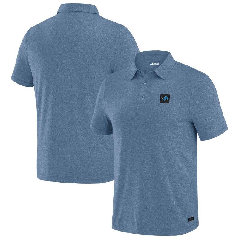 アンブランデッド メンズ トップス プルオーバー スポーツシャツ 落ちこむ Unbranded Men\u0027s J. Palmer Blue Detroit Lions Four Down Polo Lns Blue 青色