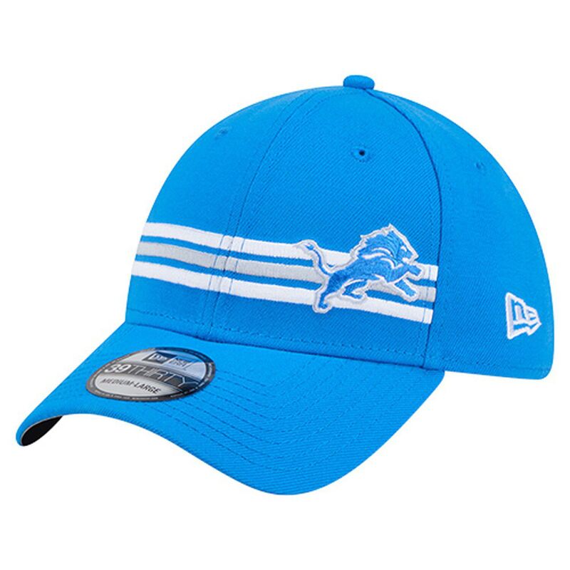 ニューエラ メンズ アクセサリー 帽子 Men's New Era Blue Detroit Lionstripes 39THIRTY Flex Hat Lns Blue ブルー