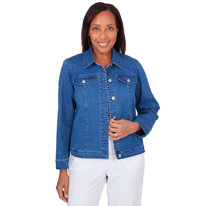 アルフレッド ダナー レディース アウター ジャケット・ブルゾン プチ デニム Petite Alfredunner Classic Fit Denim Jean Jacket Medium Denim デニム|ReVida 店