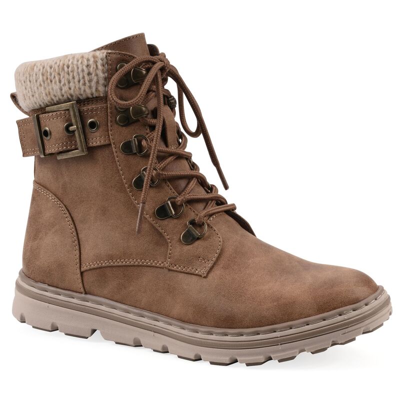 クリフバイホワイトマウンテン レディース シューズ ブーツ・レインブーツ レース Cliffs By White Mountain Kimmie Women Lace-Up City Hiker Boots Tan Fabric タン