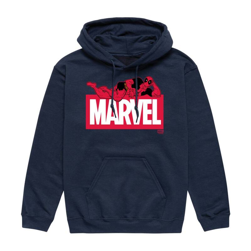 マーベル メンズ トップス Tシャツ パーカー グラフィック Men's Marvel Deadpool Graphic Hoodie Navy ネイビー 13,121円