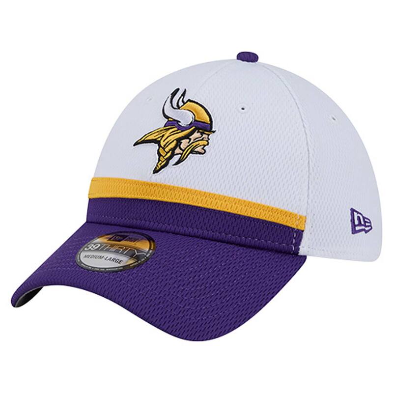 ニューエラ メンズ アクセサリー 帽子 Men's New Era White/Purple Minnesota Vikings Dashmark Rays 39THIRTY Flex Hat Mvk White ホワイト