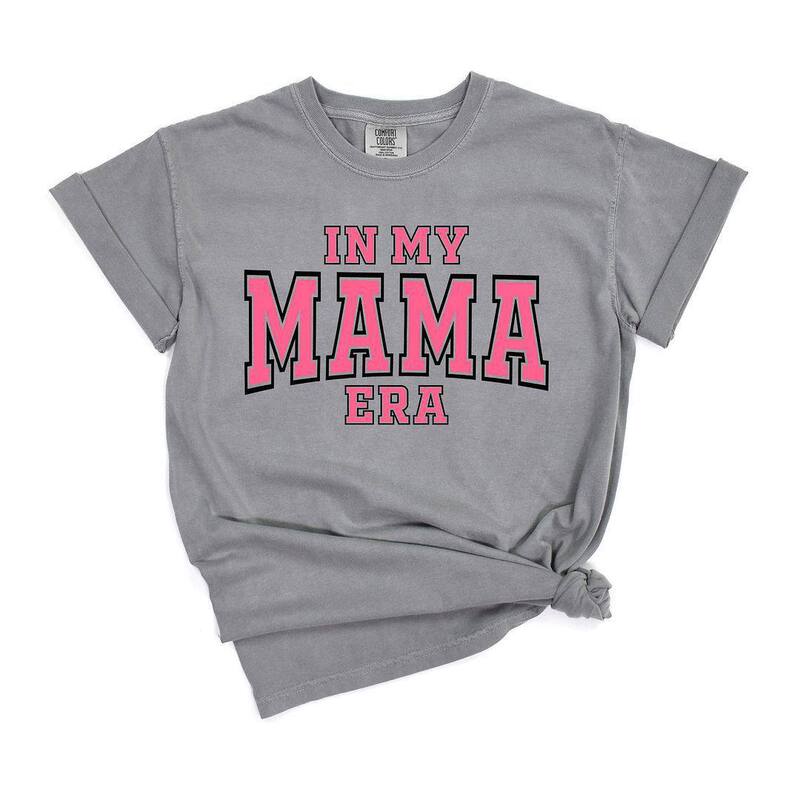 Simply Sage Market レディース トップス ティーシャツ Simply Sage Market Pink Mama Era Varsity Garment Dyed Tees Grey 薄墨色 トップス-Tシャツ・カットソー-レディースファッション