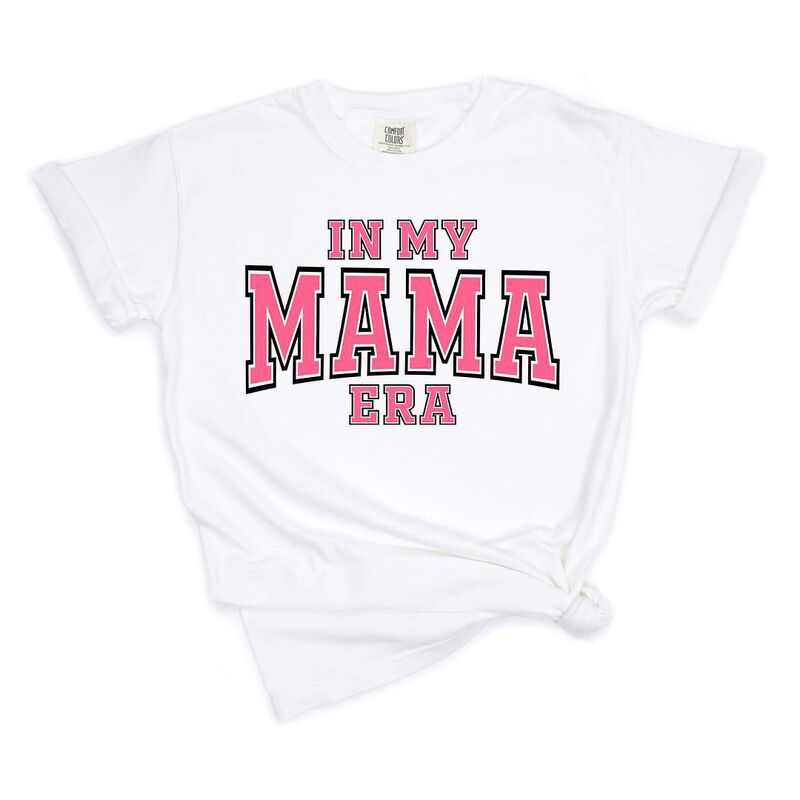 Simply Sage Market レディース トップス ティーシャツ Simply Sage Market Pink Mama Era Varsity Garment Dyed Tees White 白いこと トップス-Tシャツ・カットソー-レディースファッション