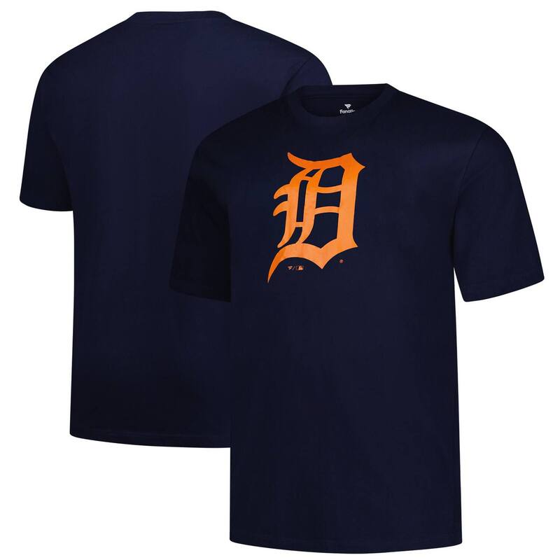 プロファイル メンズ トップス Tシャツ トール ロゴ Men's Profile Navy Detroitigers Big & Tall Primary Logo T-Shirtgr Navy ネイビー｜ReVida 店 11,385円
