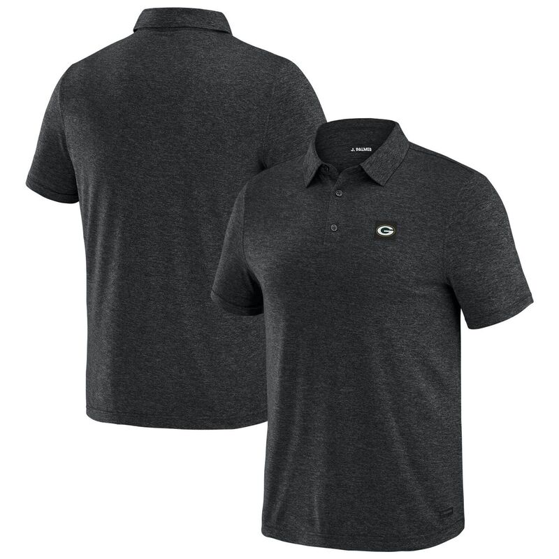アンブランデッド メンズ トップス Tシャツ ポロシャツ ダウン Unbranded Men's J. Palmer Black Green Bay Packers Four Down Polo Pkr Black ブラック