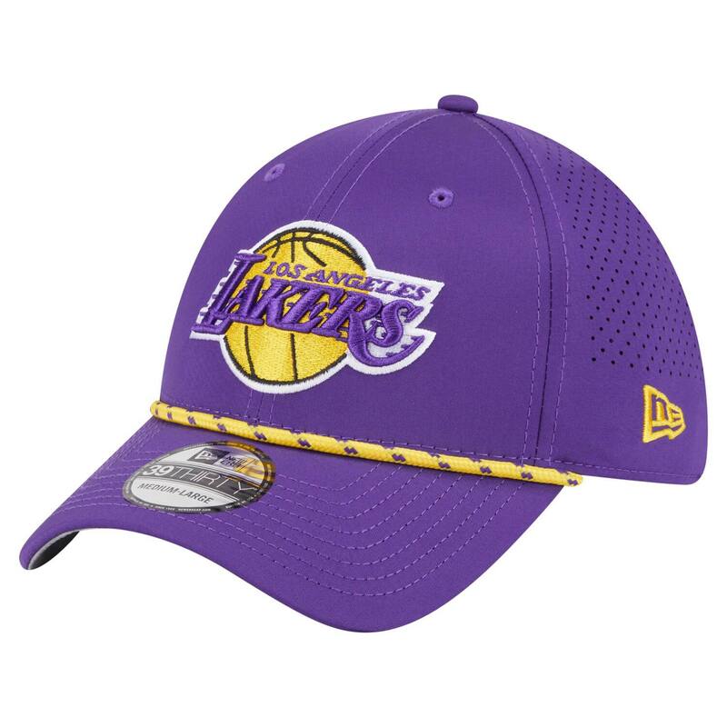ニューエラ メンズ アクセサリー 帽子 Men's New Era Purple Los Angeles Lakers Featherweight Poly Rope Flex 39Thirty Hat Lak Purple パープル