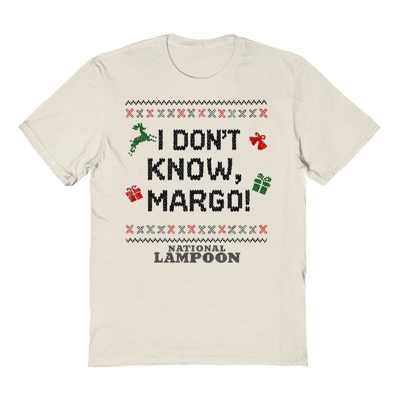 アニメキャラクター メンズ トップス Tシャツ グラフィック Licensed Character Men's Nationalampoon's Christmas Vacation I Don't Know Margo Christmas Icons Graphic Tee Natural