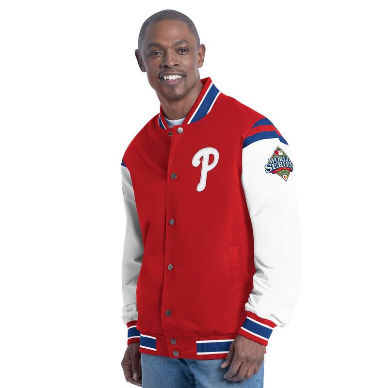 カール バンクス メンズ アウター ジャケット・ブルゾン Men's G-III Sports by Carl Banks Red Philadelphia Phillies Recruit Commemorative Full-Snap Varsity Jacket Phl Red レッド 29,770円