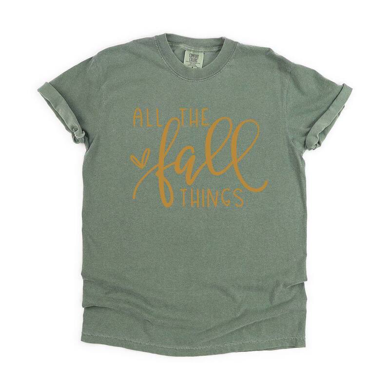 Simply Sage Market レディース トップス ティーシャツ Simply Sage Market All The Fall Things Garment Dyed Tees Moss レディースファッション-Tシャツ・カットソー