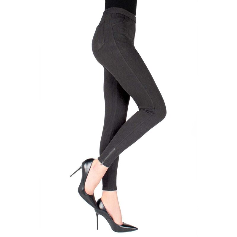 メモイ レディース ボトムス 心地好いズボン下 アンクル レギンス MeMoi Women\u0027s Zipper Ankle Jean Leggings Eiffel Tower