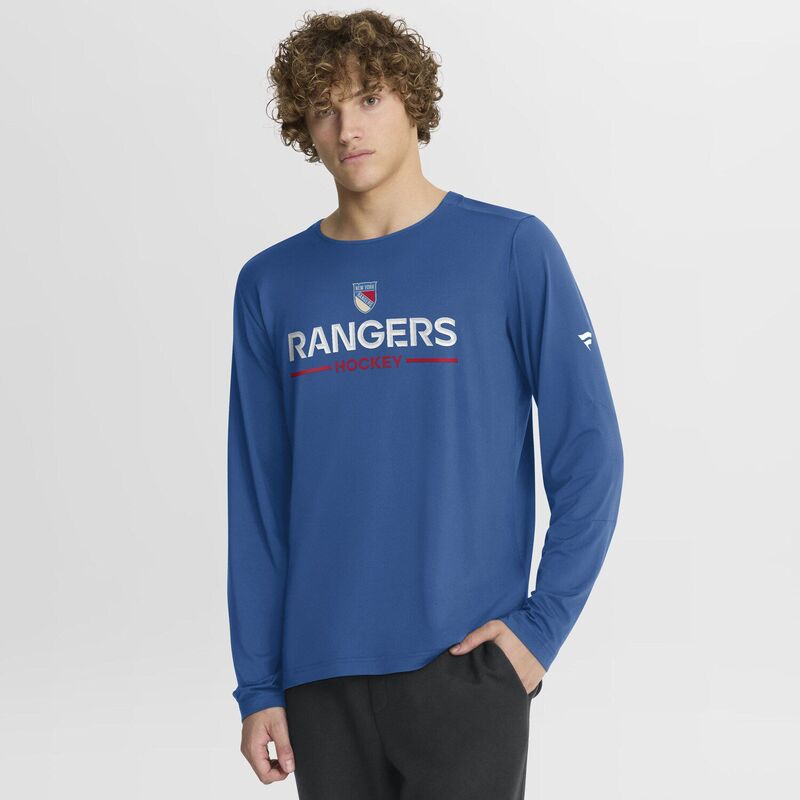 ファナティクス メンズ トップス プルオーバー Men\u0027s Fanatics Blue New York Rangers Authentic Pro Rink Centennial Tech Long Sleeve T-Shirt Ran Blue 青色