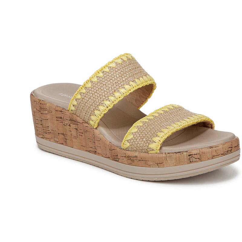 ライフストライド レディース シューズ サンダル LifeStride Resort Women's Wedge Sandals Beige ベージュ