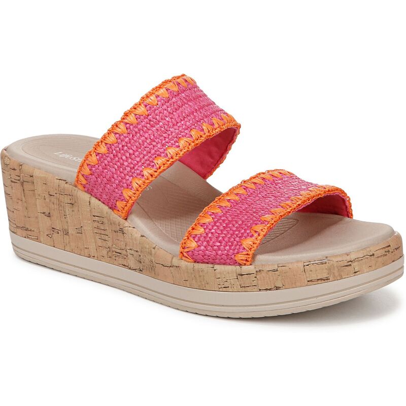 ライフストライド レディース シューズ サンダル LifeStride Resort Women's Wedge Sandals Pink ピンク