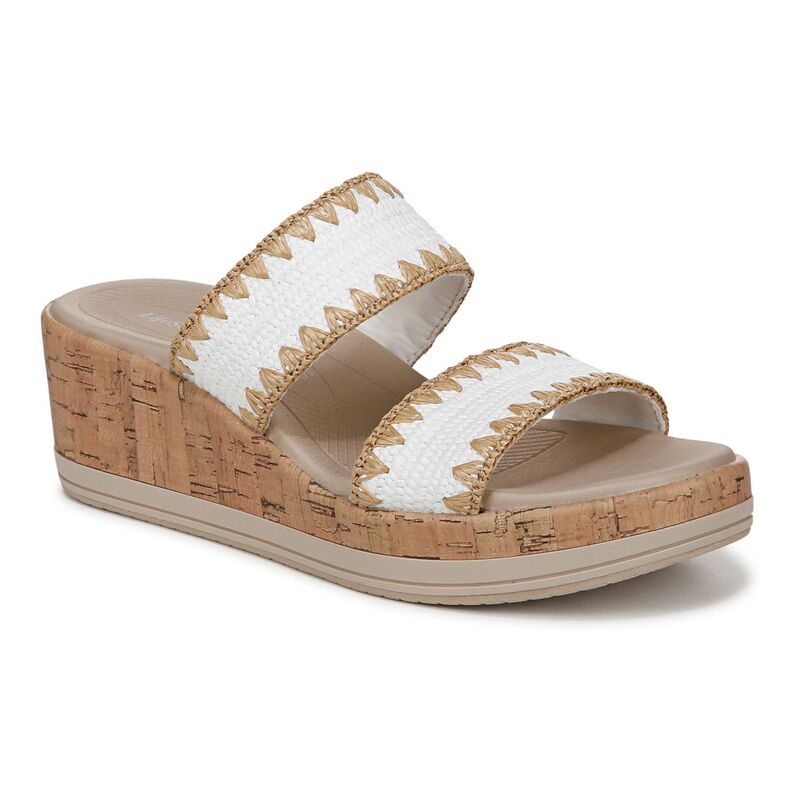 ライフストライド レディース シューズ サンダル LifeStride Resort Women's Wedge Sandals White ホワイト｜ReVida 店