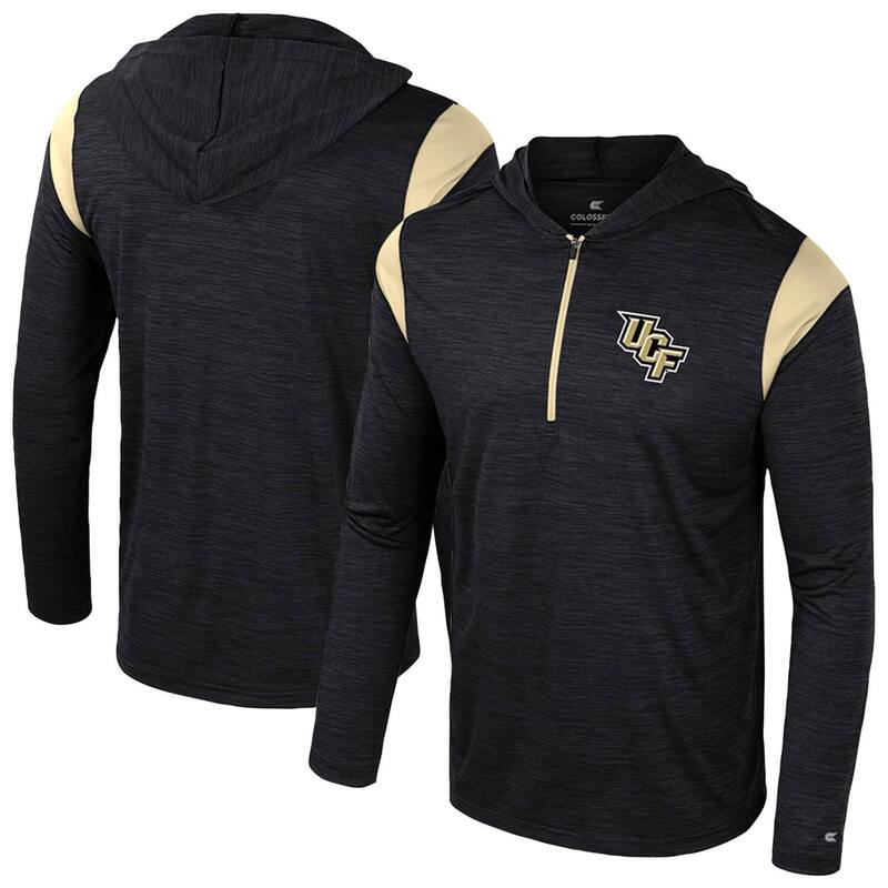 コロシアム メンズ トップス Tシャツ Men's Colosseum Black UCF Knights Dozer Half-Zip Windshirt Ucf Black ブラック