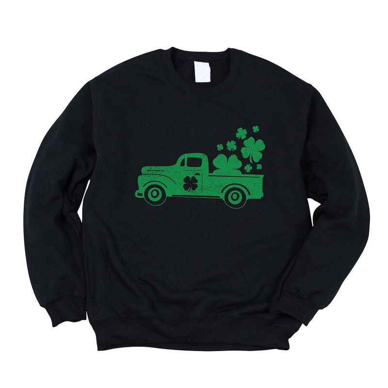 Simply Sage Market レディース トップス Tシャツ スウェット Simply Sage Market Shamrock Truck Sweatshirt Midnight