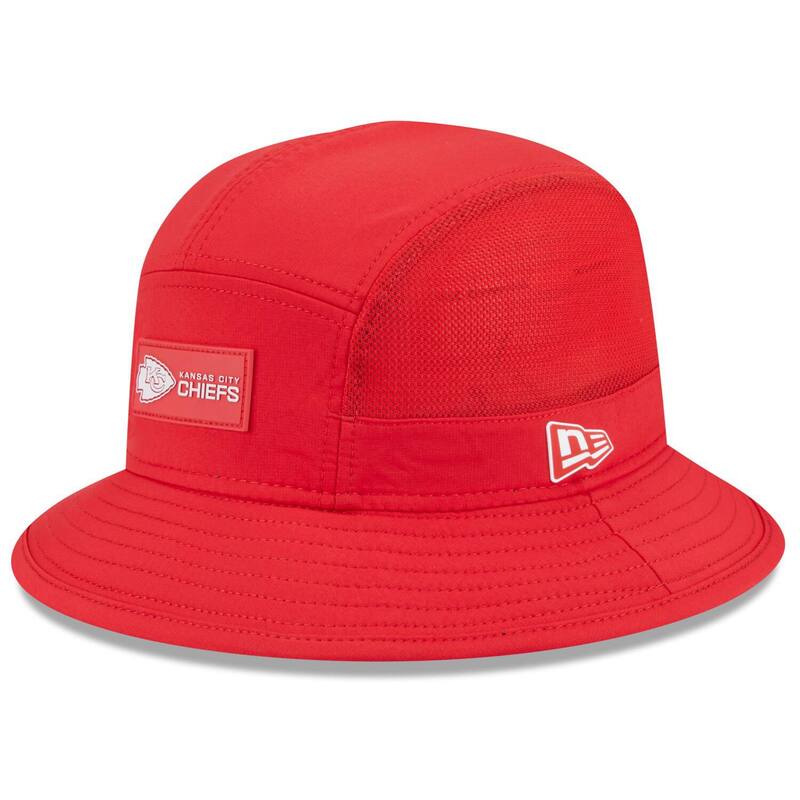 ニューエラ メンズ アクセサリー 帽子 Men's New Era Red Kansas City Chiefs 2025 Sideline Bucket Hat Chf Red レッド