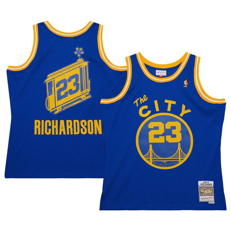ミッチェル&ネス メンズ トップス Tシャツ ジャージー Men's Mitchell & Ness Jason Richardson Royal Golden State Warriors 2004/05 Hardwood Classicswingman Jersey War Blue ブルー