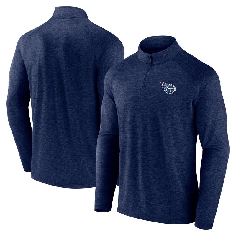 ファナティクス メンズ トップス プルオーバー 上衣 Men\u0027s Fanatics Navy Tennessee Titans Head-to-Head Raglan Quarter-Zip Jackettnavy 米国海軍