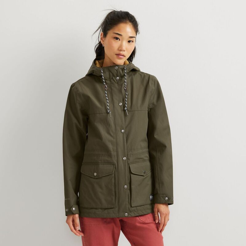 エディー バウアー レディース アウター ジャケット・ブルゾン フーデッドジャケット Women's Eddie Bauer Charly Hooded Jacket Dk Fatigue