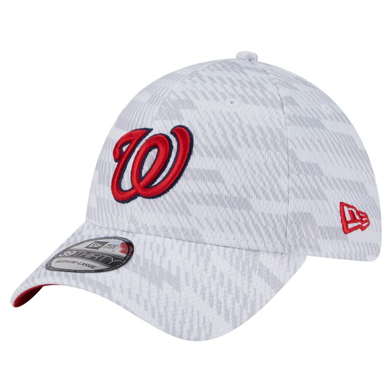 ニューエラ メンズ アクセサリー 帽子 Men's New Era White Washingtonationals Graded 39THIRTY Stretch Fit Hat Nat White ホワイト