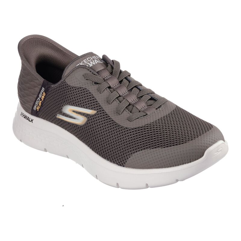 スケッチャーズ メンズ シューズ スニーカー Skechers Hands Free Slip-insR GO WALKR Flex Hands Up Men'shoes Brown ブラウン