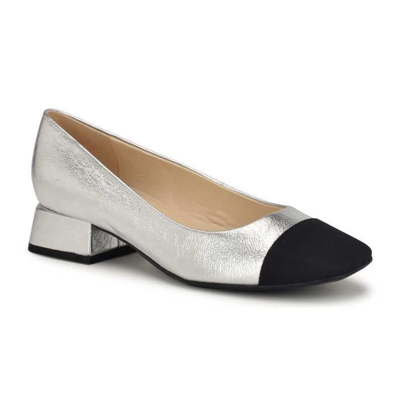 ナインウェスト レディース シューズ パンプス Nine West Sophe Women'slip-On Dress Pumpsilver Black ブラック