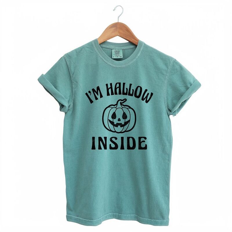 Simply Sage Market レディース トップス ティーシャツ Simply Sage Market I\u0027m Hallow Inside Garment Dyed Tees Light Green 緑であること Tシャツ・カットソー-トップス-レディースファッション