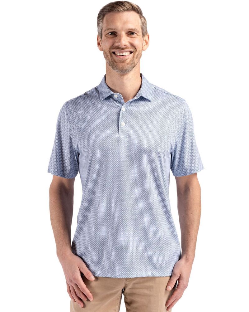 カッターアンドバック メンズ トップス Tシャツ ポロシャツ プリントール Cutter & Buck Pike Diamondot Print Recycled Mens Big & Tall Polo Navy Blue ネイビー｜ReVida 店 18,886円