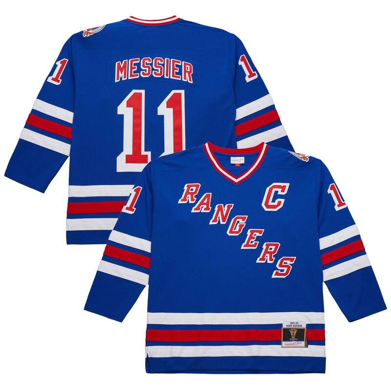 ミッチェル&ネス メンズ トップス Tシャツ ジャージー Mitchell & Ness Men's Mark Messieroyal New York Rangers 1993-94 Power Play Jersey Ran Blue ブルー