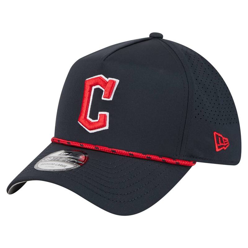 ニューエラ メンズ アクセサリー 帽子 Men's New Era Navy Cleveland Guardians 39THIRTY A-Frame Perforated Flex Hat Grd Navy ネイビー
