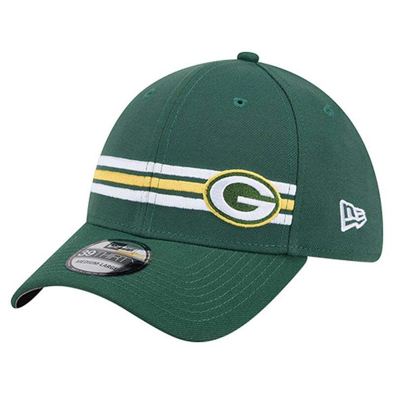 ニューエラ メンズ アクセサリー 帽子 Men's New Era Green Bay Packerstripes 39THIRTY Flex Hat Pkr Green グリーン