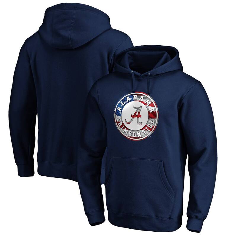 アンブランデッド メンズ トップス Tシャツ パーカー Unbranded Men's Navy Alabama Crimson Tide Banner Wave Pullover Hoodie Ala Navy ネイビー