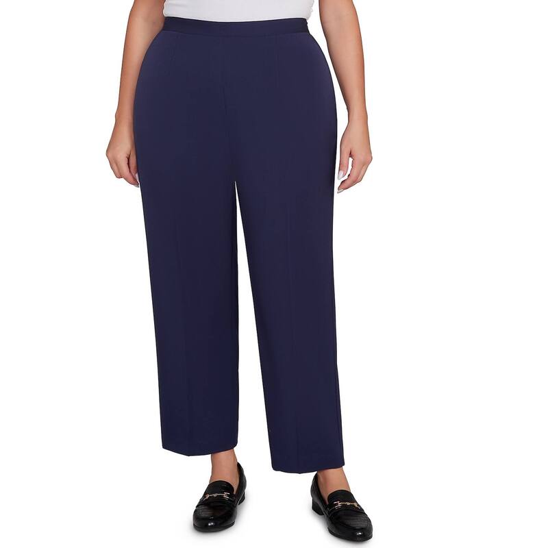 アルフレッド ダナー レディース ボトムス カジュアルパンツ プラスサイズ Plusize Alfredunner Side Seam Pocket Short Length Twill Pants Navy ネイビー
