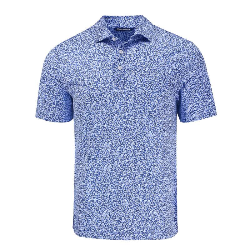 カッターアンドバック メンズ トップス Tシャツ ポロシャツ プリントール Cutter & Buck Pike Flora Print Recycled Mens Big & Tall Polo Chelan|ReVida 店
